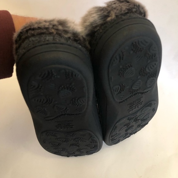 Acorn Women's Wool Blend Faux Fur Chinchilla Ragg Clog Slippers Size 9 1/2-101/2 - Picture 14 of 14